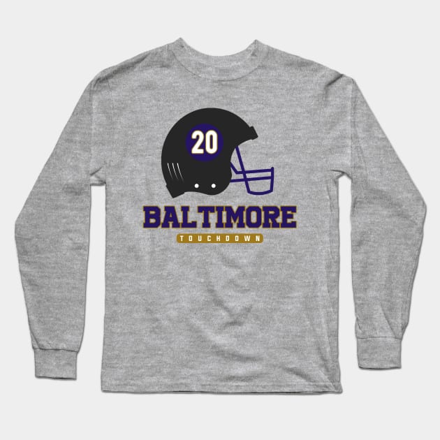 Baltimore Football Team Long Sleeve T-Shirt by igzine